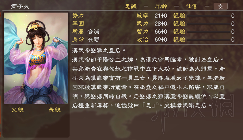 《三国志13威力加强版》血色衣冠女武将头像合集