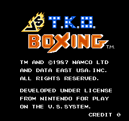 Ծ:TKO ȭ (Vs. TKO Boxing) [mame][rom]